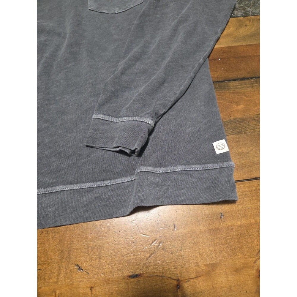 Marine Layer Cotton Heavy Slub Raglan Crewneck Sweatshirt Grey Mens XL Fall - Picture 3 of 10